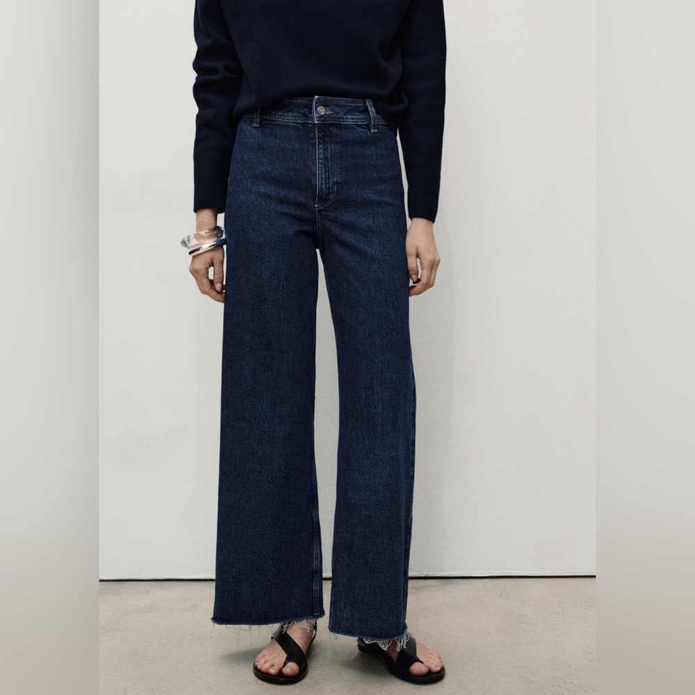NWOT Mango CATHERIN CULOTTE HIGH-RISE JEANS